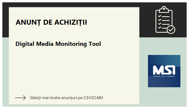 Digital Media Monitoring Tool