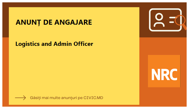 Logistics and Admin Officer