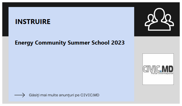 Energy Community Summer School 2023 