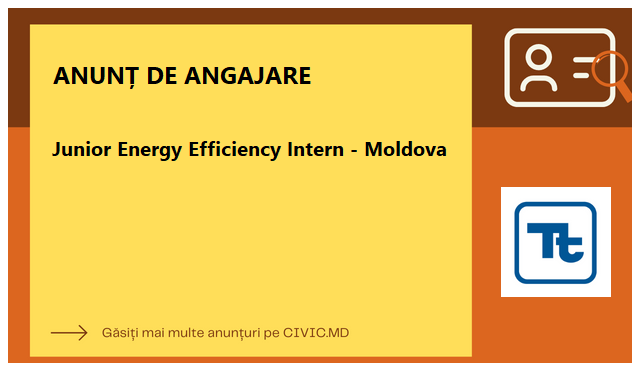 Junior Energy Efficiency Intern - Moldova