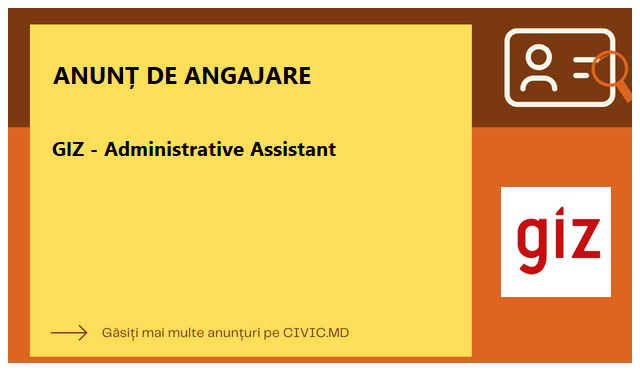 GIZ - Administrative Assistant