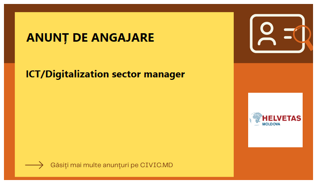  ICT/Digitalization sector manager