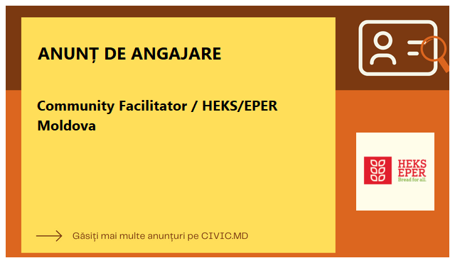 Community Facilitator / HEKS/EPER Moldova