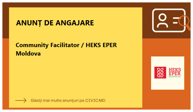 Community Facilitator / HEKS EPER Moldova