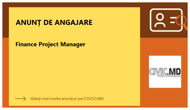 Finance Project Manager 