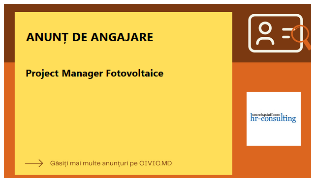 Project Manager Fotovoltaice