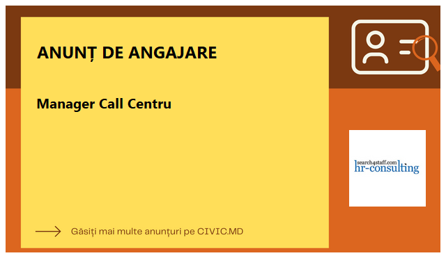 Manager Call Centru