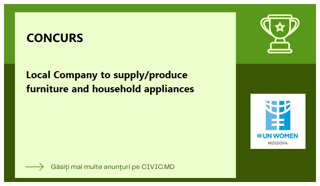 Local Company to supply/produce furniture and household appliances