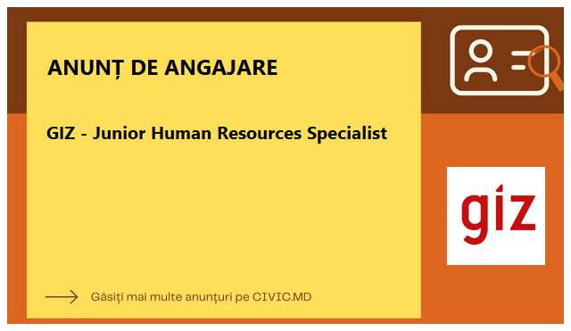 GIZ - Junior Human Resources Specialist 