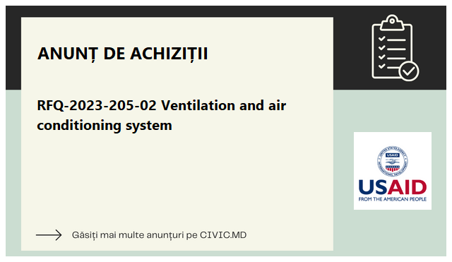 RFQ-2023-205-02 Ventilation and air conditioning system