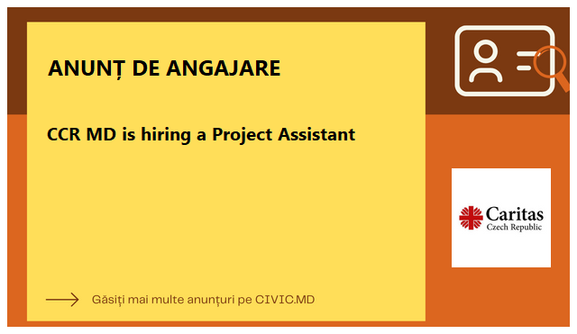 CCR MD is hiring a Project Assistant