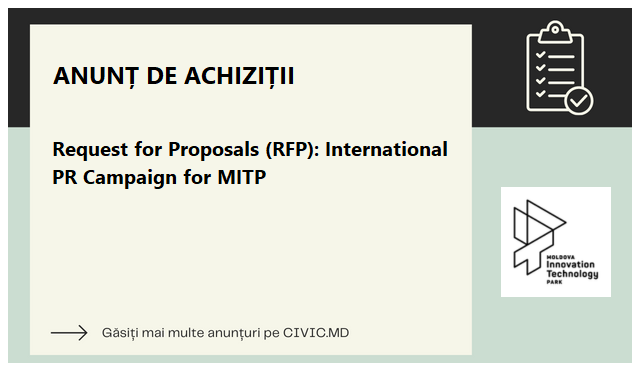 Request for Proposals (RFP): International PR Campaign for MITP