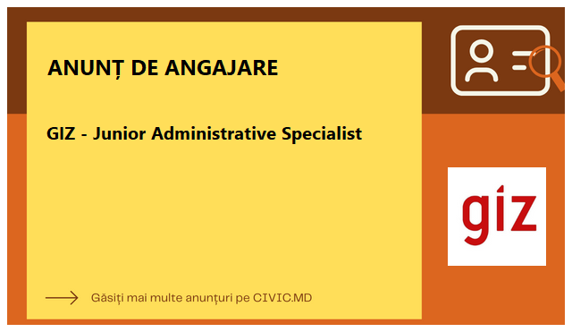 GIZ - Junior Administrative Specialist