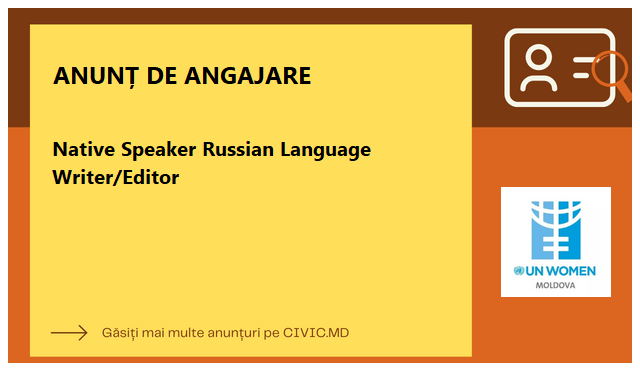 Native Speaker Russian Language Writer/Editor