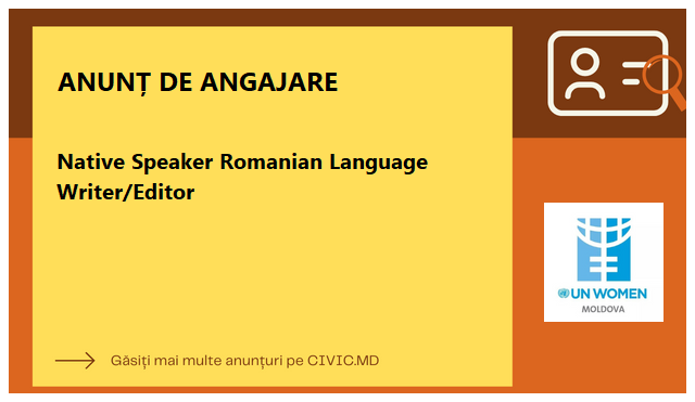 Native Speaker Romanian Language Writer/Editor