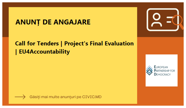 Call for Tenders | Project's Final Evaluation | EU4Accountability 