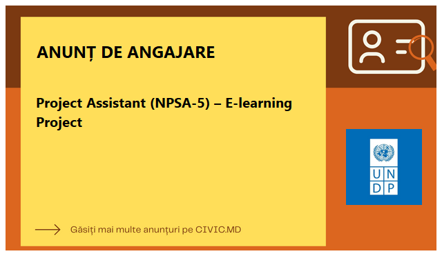 Project Assistant (NPSA-5) – E-learning Project