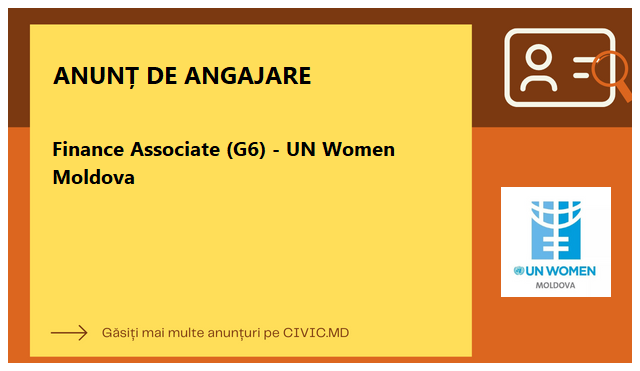 Finance Associate (G6) - UN Women Moldova