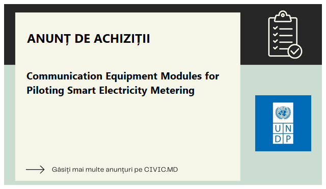 Communication Equipment Modules for Piloting Smart Electricity Metering
