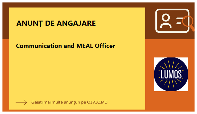 Communication and MEAL Officer
