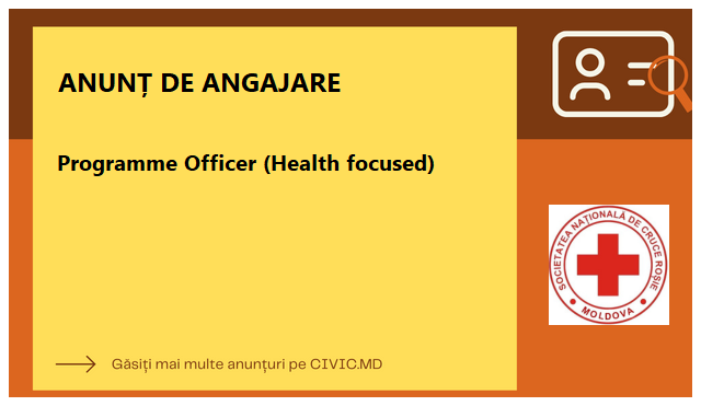 Programme Officer (Health focused)