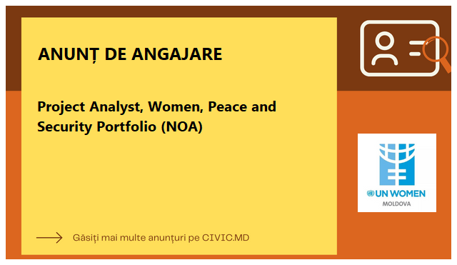 Project Analyst, Women, Peace and Security Portfolio (NOA)