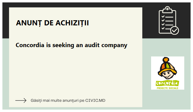 Concordia is seeking an audit company