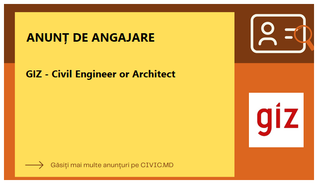 GIZ - Civil Engineer or Architect 