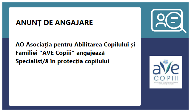 Asociaţia pentru Abilitarea Copilului şi Familiei AVE Copiii