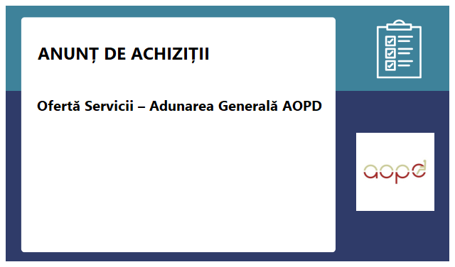 Alianța Organizațiilor pentru Persoane cu Dizabilități (AOPD) Alianța Organizațiilor pentru Persoane cu Dizabilități (AOPD)