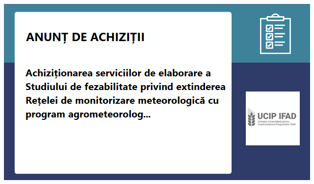 Unitatea Consolidata pentru Implementarea Proiectelor Fondului International pentru Dezvoltarea Agricola (UCIP-IFAD)
