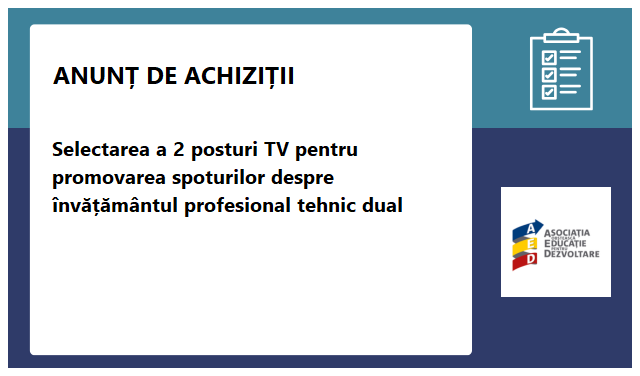 Asociația Obștească ”Educație pentru Dezvoltare” (AED) Asociația Obștească ”Educație pentru Dezvoltare” (AED)