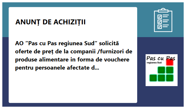 AO ”Pas cu Pas regiunea Sud”