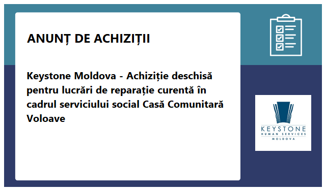 Keystone Human Services International Moldova