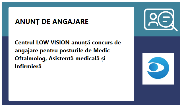 Centrul de Reabilitare Medico-Socială pentru Persoane cu Vedere Slabă "LOW VISION"