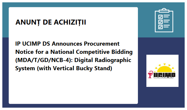 Unitatea de Coordonare, Implementare şi Monitorizare a Proiectelor în Domeniul Sănătăţii (UCIMP)