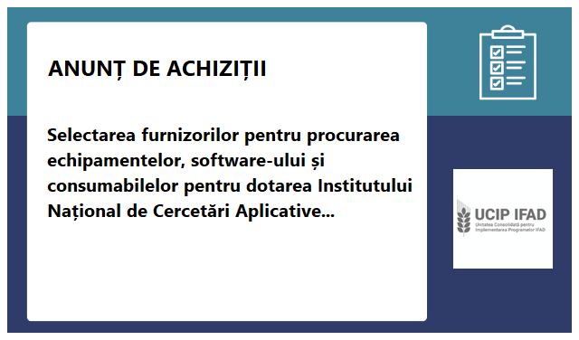 Unitatea Consolidata pentru Implementarea Proiectelor Fondului International pentru Dezvoltarea Agricola (UCIP-IFAD)
