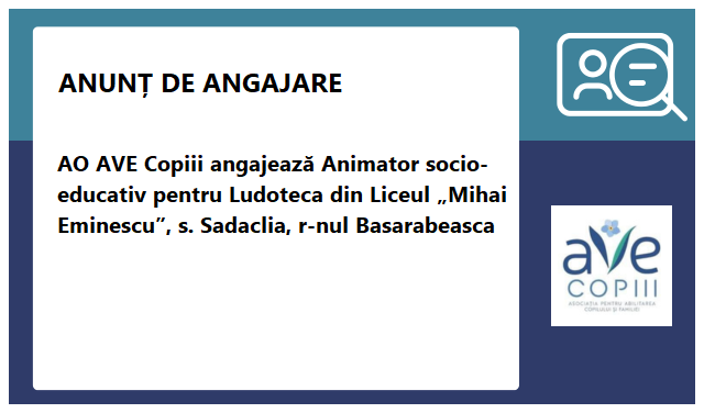 Asociaţia pentru Abilitarea Copilului şi Familiei AVE Copiii