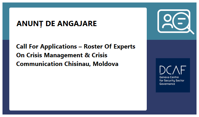 Centrul de la Geneva pentru Guvernarea Sectorului de Securitate (DCAF) 