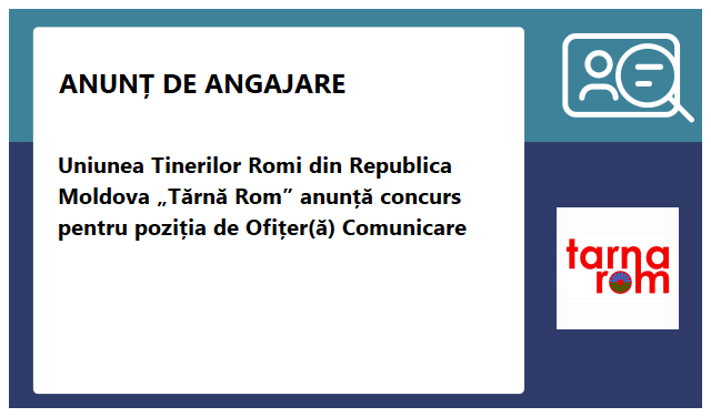 Uniunea Tinerilor Romi din Moldova Tarna Rom Uniunea Tinerilor Romi din Moldova Tarna Rom