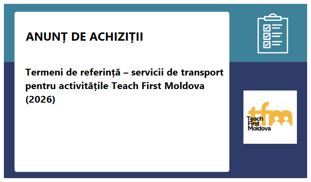 Teach First Moldova Teach First Moldova
