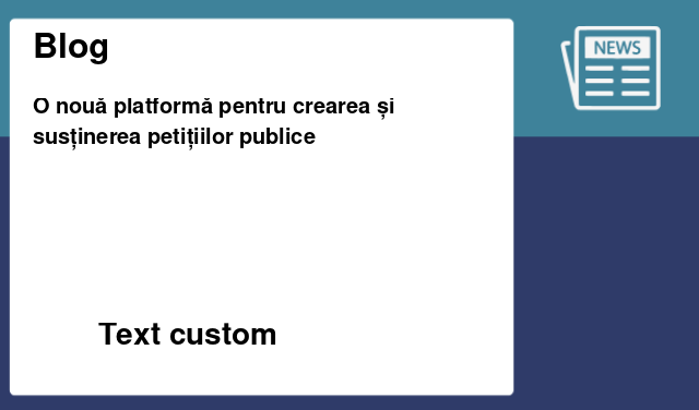 O nouă platformă pentru crearea și susținerea petițiilor publice