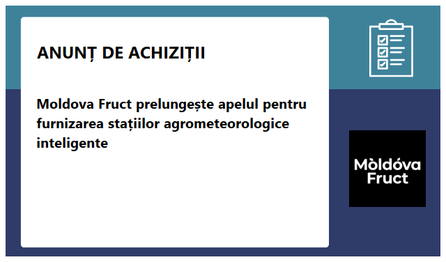 Asociația Producătorilor și Exportatorilor de Fructe „Moldova Fruct" Asociația Producătorilor și Exportatorilor de Fructe „Moldova Fruct"