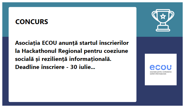 Asociația pentru Combaterea Izolării Informaționale ECOU Asociația pentru Combaterea Izolării Informaționale ECOU