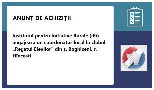 Institutul pentru Initiative Rurale (IRI) Institutul pentru Initiative Rurale (IRI)