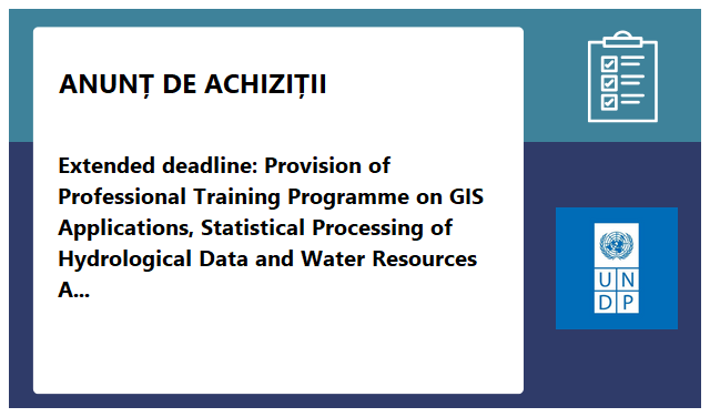 Programul Națiunilor Unite pentru Dezvoltare (PNUD/UNDP) Programul Națiunilor Unite pentru Dezvoltare (PNUD/UNDP)