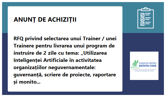 Fundația pentru Dezvoltare Fundația pentru Dezvoltare