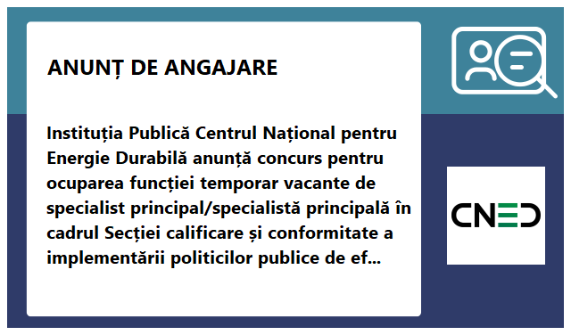 Centrul Național pentru Energie Durabilă (CNED)