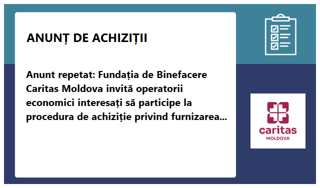 Fundația de Binefacere Caritas Moldova Fundația de Binefacere Caritas Moldova