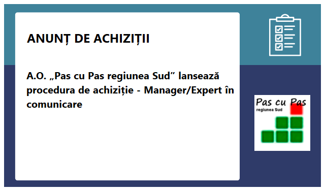 AO ”Pas cu Pas regiunea Sud”